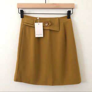 NEW Petite Studio NYC Ochre A-Line Skirt